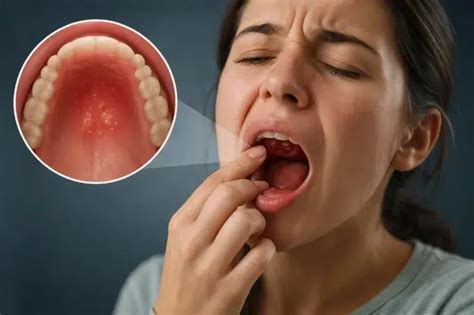 roof   mouth hurt  relief