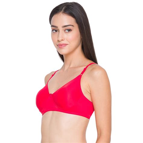 Non-Padded Non-Wired Full Coverage Bra Red – Candyskin