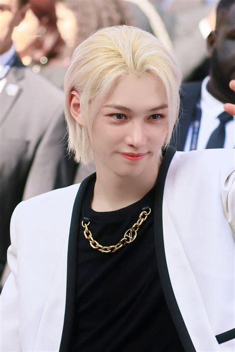 231002 Stray Kids Felix at the Louis Vuitton Spring-Summer 2024 Show