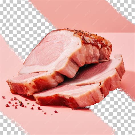 Premium PSD | Lean pork on a transparent background isolated in close up