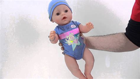 Кукла Беби Бон интерактивная мальчик Baby Born 819203 Обзор - YouTube