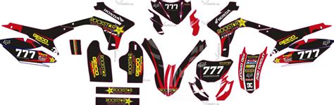 Комплект наклеек на мотоцикл Motoland XR 250 lite-black-red-geico ...