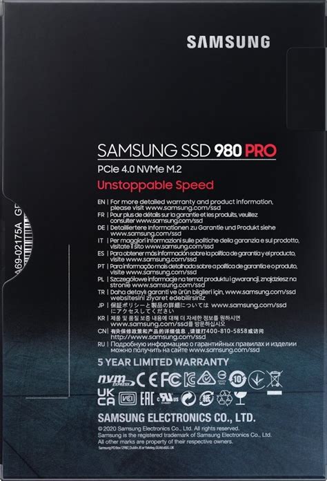 SSD-накопитель M.2 500GB Samsung 980 PRO (MZ-V8P500BW) купить | ELMIR ...