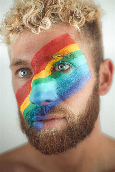 Download Gay Boy Pride Face Paint Wallpaper | Wallpapers.com