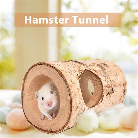 Birch Mouse Hole Natural Solid Wood Animal Tunnel – Vicedeal