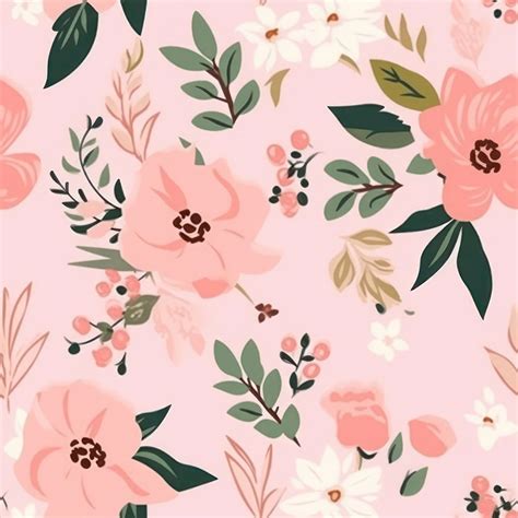 Floral pattern backgrounds flower. AI | Premium Photo Illustration - rawpixel