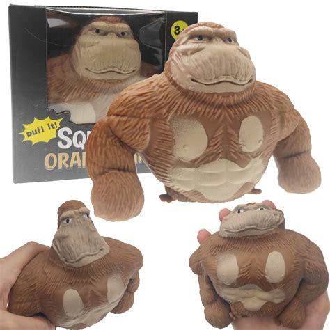Monkey Toy Figure for Kids and Adults, Decompress and Stretch Stress