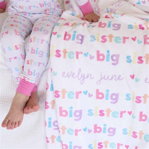Big Sister Personalized Kids Blanket | Caden Lane