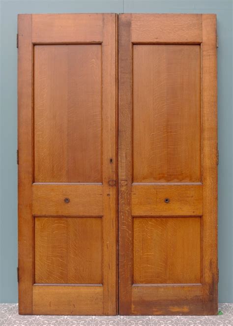 Large Oak Edwardian Double Front Doors For Sale at 1stDibs | oak double