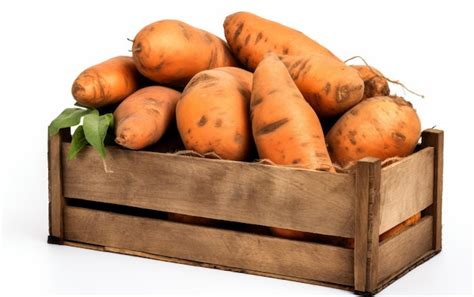 Premium Photo | Wooden Crate Filled With Carrots