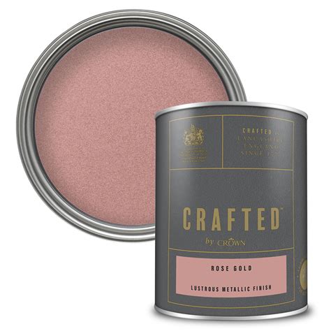 Rose Gold - Lustrous Metallic Emulsion - Crafted™ By Crown | Crown Paints
