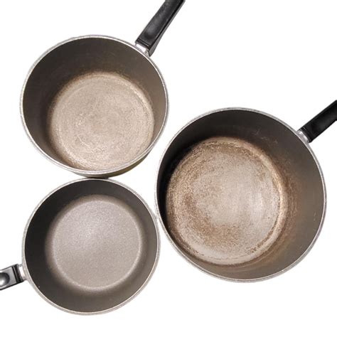 Vintage Club Pans, 3 Pot Set With Lids, Almond W/ Brown Accents - Etsy