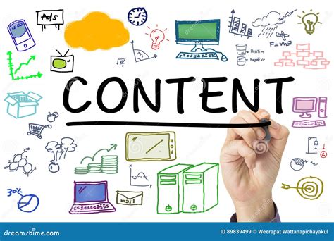 content marketing stock illustration illustration  educate