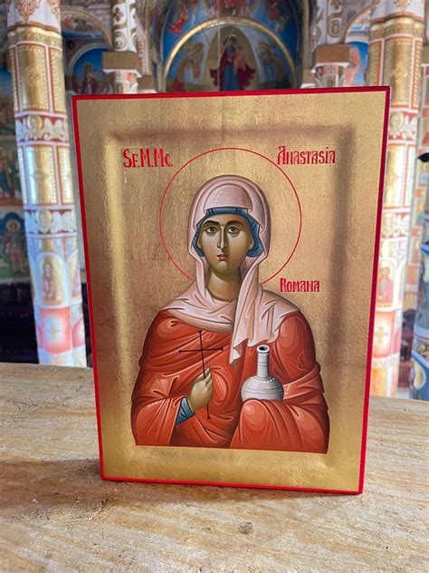 Saint Anastasia | Handmade Icon | Religious Gift | Byzantine Icon ...