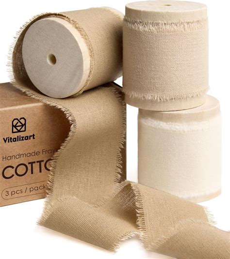 Amazon.com: Vitalizart Cotton Ribbon Handmade Fringe 1-1/2" x 15 Yd
