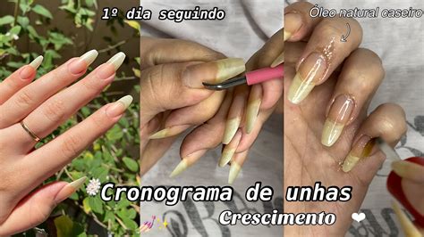 SEGUINDO O PRIMEIRO DIA DE CRONOGRAMA DAS UNHAS PARA CRESCIMENTO 💅🏻 ...