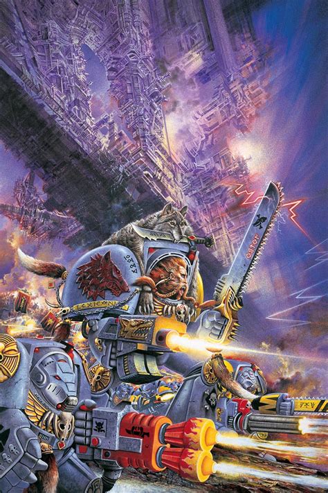 Space Wolf Terminators - WARHAMMER ART