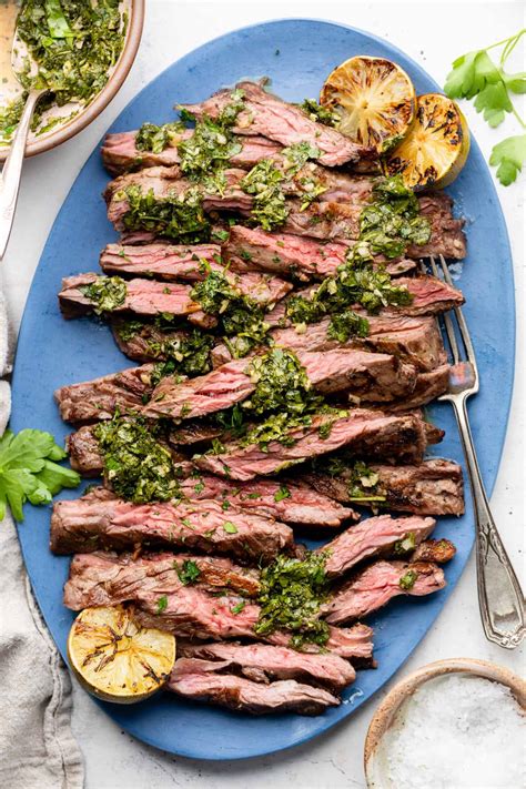 Flank steak and chimichurri online