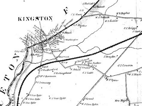 Local Scenes Old Map of Kingston