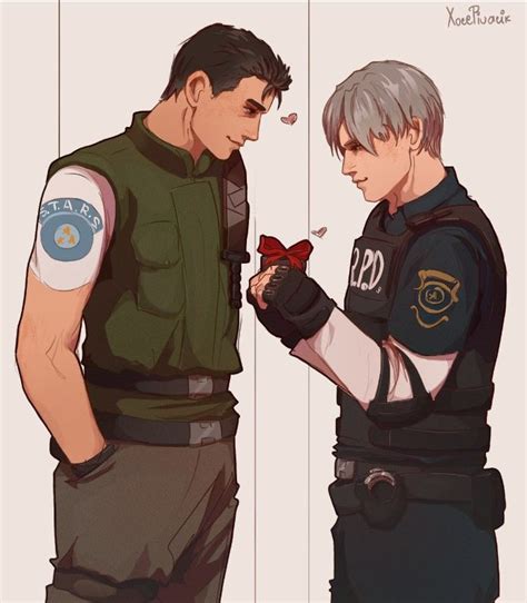 Resident evil Chris Redfield and Leon Kennedy | Фан арт, Кеннеди ...