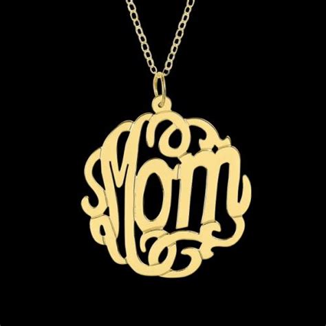 Mom Necklace In Gold, Rose Gold Or Silver