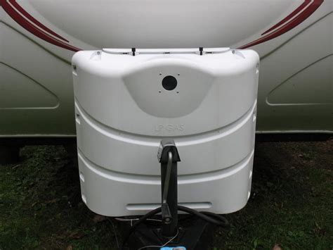 RV Propane Tank Cover Modification to Check Fill Levels Cheaply