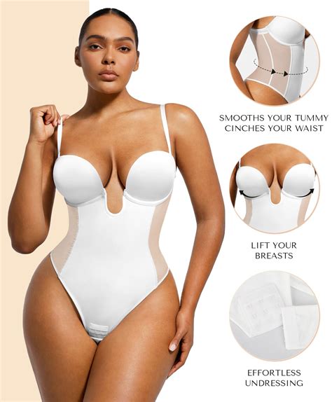 Snapklik.com : Backless Strapless Shapewear V Plunge Corset Low Back