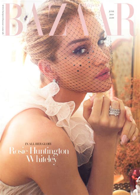 ROSIE HUNTINGTON-WHITELEY for Harper’s Bazaar Magazine, UK June 2019