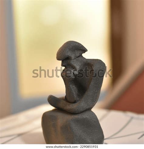 Indoor Photo Auguste Rodin Thinker Made AI-generated image 2290851931 ...