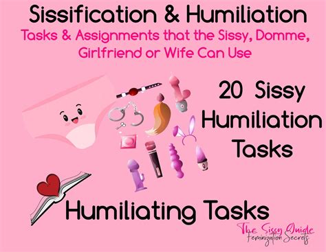20 Sissy Humiliation Tasks Sissy Task sissy Humilation Ideas