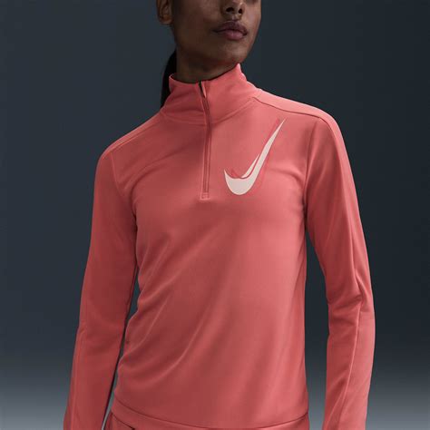 Nike Dri-FIT Swoosh Graphic Women's Running Shirt - Magic Ember