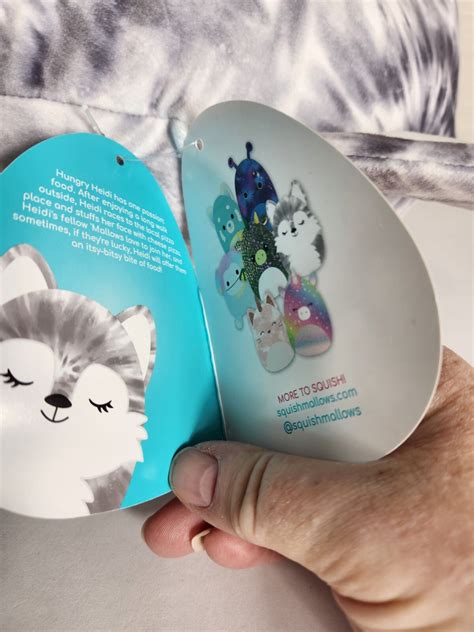 Squishmallow New 16” Heidi Arctic Wolf Gray Tie Dye Dog Husky 2021