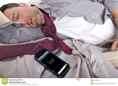 Snoozing Alarm stock photo. Image of phone, oversleeping - 41107630