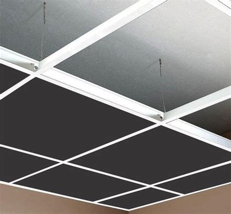 complete white suspended ceiling grid system  mm wide tiles