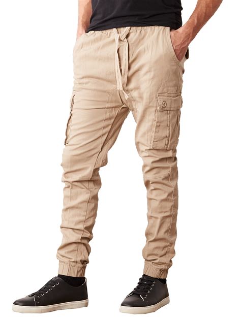 mens slim fit stretch cargo jogger pants walmartcom
