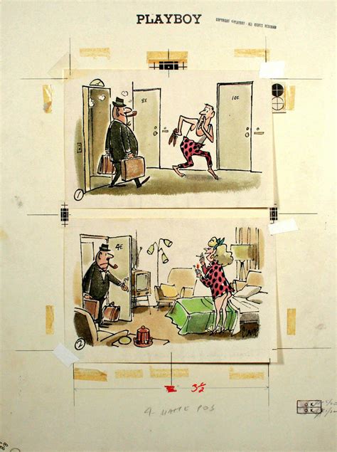 Bonhams : Four Claude Smith cartoons for Playboy Magazine