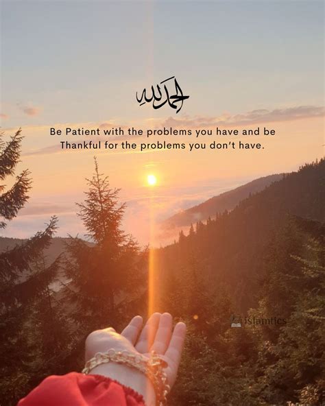 Be Patient with the problems you have and be Thankful for the problems