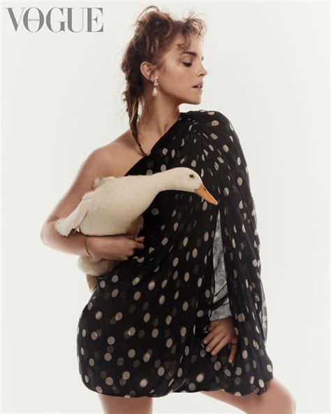 Emma Watson Edgy and Sexy in Vogue UK January 2024 - Celeblr