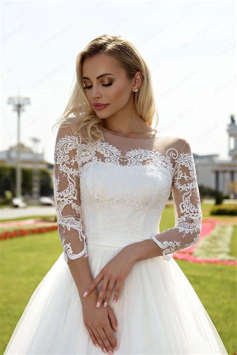 Свадебное платье с рукавами Адриана в аренду в Москве | YesDress