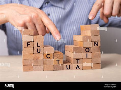 fluctuation word  abstract stock market graph concept stock photo