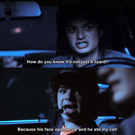 How do you know it’s not just a lizard? Because his face opened up and ...