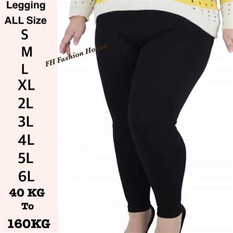 seluar legging material cotton size   xxxxxxl  tiktok shop