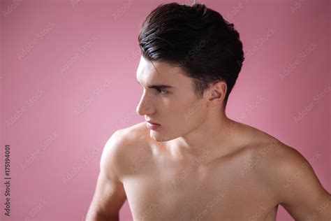 Handsome boy posing without clothes Stock Photo | Adobe Stock