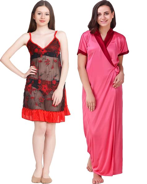 Buy Trost - Womens/Girls Satin HOT & Bold HONNYMOON Nighty/Nightwear