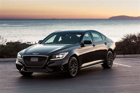 2018 Genesis G80 Sport Combines Black Paint With G90's Twin-Turbo V6 ...