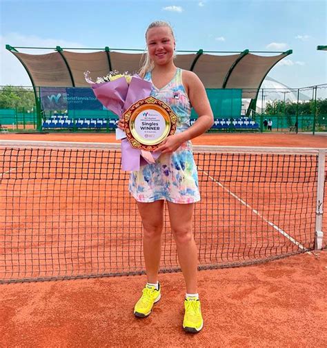 Юниорка Диана Шнайдер взяла три турнира ITF подряд и готова поехать на ...