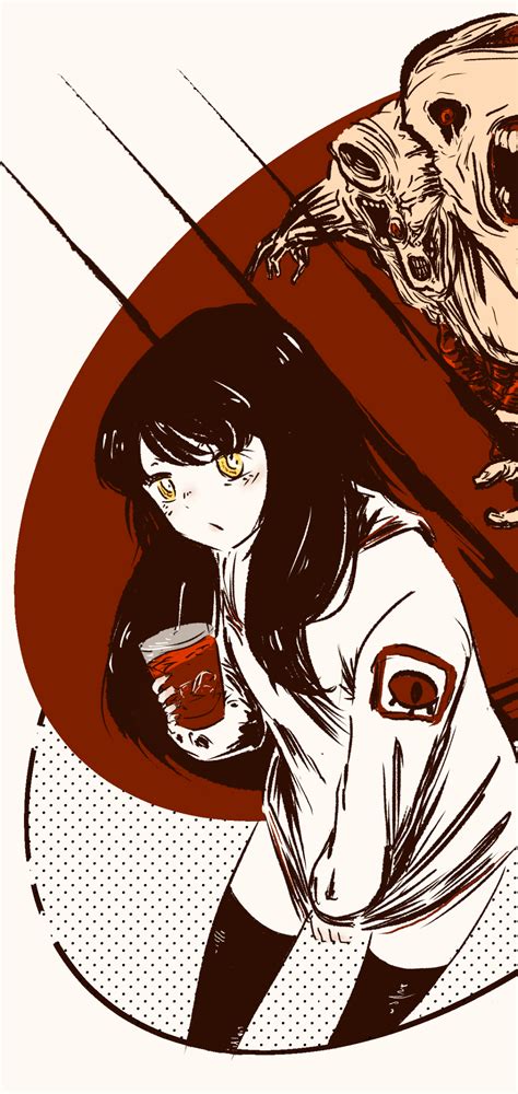 Wallpaper ID: 368143 / Anime Mieruko-chan, Miko Yotsuya, 1080x2280 ...