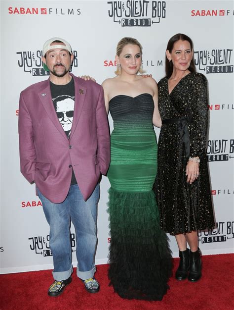 Photo : Harley Quinn Smith (au milieu) et ses parents Kevin Smith et