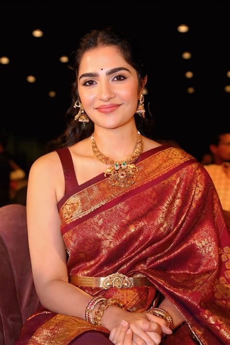 Rukmini Vasanth's Flawless Traditional Saree Stills from Kantara Event