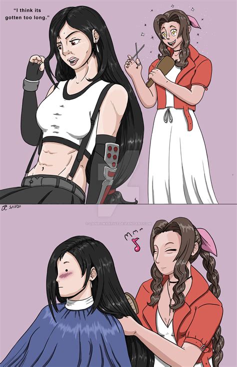 Tifa's Hair is Too Long by danielwartist on DeviantArt